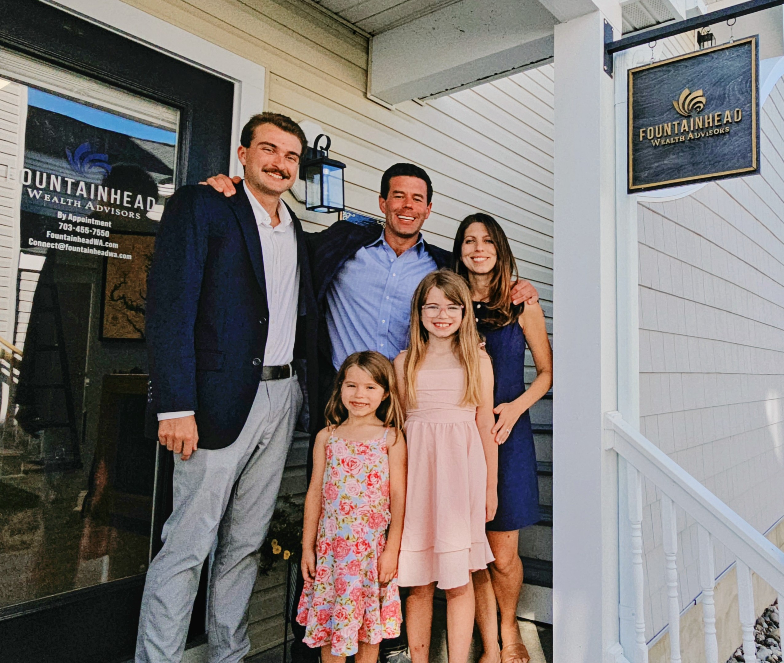 The Fountainhead team outside the Solomons Island office